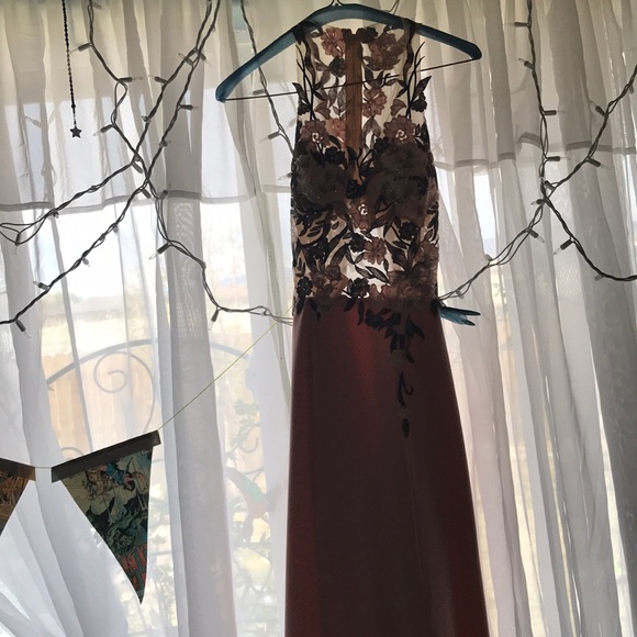 Pink Floral Prom/Ballgown Dress - Picture 6 of 8